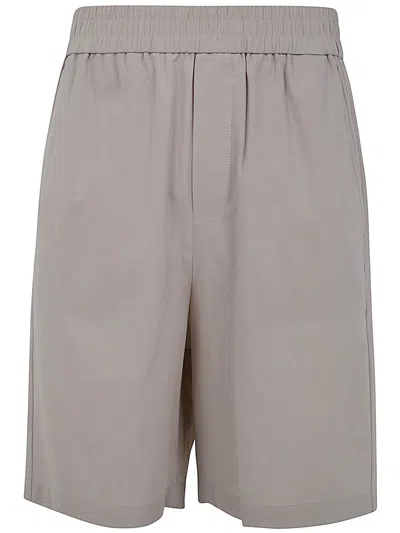 Shop Ami Alexandre Mattiussi Ami Paris Elasticated Waist Bermuda Shorts Clothing In Brown