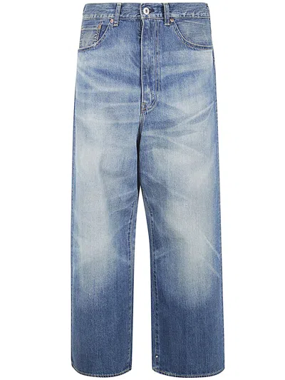 Shop Junya Watanabe X Comme Des Garçons Wide Leg Jeans Clothing In Blue