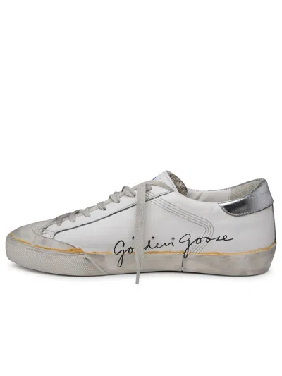 Shop Golden Goose 'superstar' White Leather Sneakers
