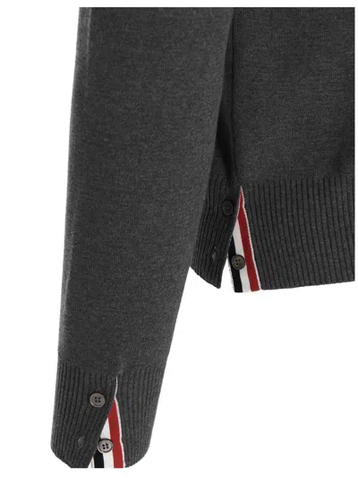 Shop Thom Browne '4 Bar' Sweater In Gray