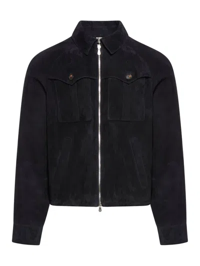 Shop Brunello Cucinelli Jacket With Cargo Pockets In Black