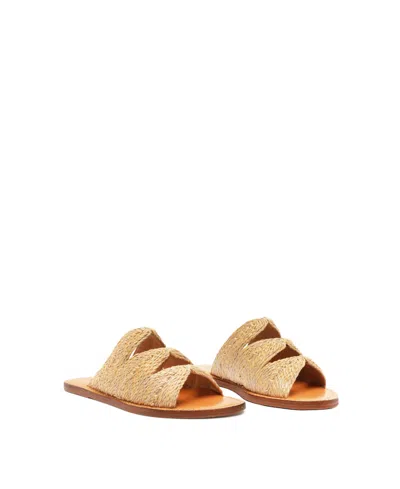 Shop Schutz Women's Ivy Flat Sandals In Beige