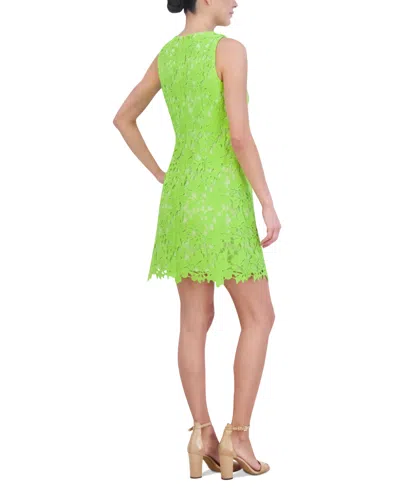 Shop Jessica Howard Women's Lace Shift Dress In Citron