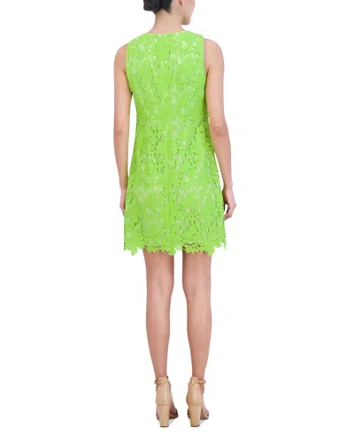 Shop Jessica Howard Women's Lace Shift Dress In Citron