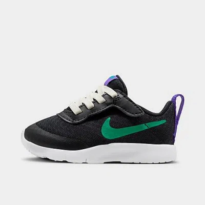 Shop Nike Kids' Toddler Tanjun Easyon Casual Shoes (2c-10c) In Black/persian Violet/white/stadium Green