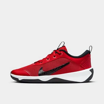 Shop Nike Big Kids' Omni Multi-court Casual Shoes In Red