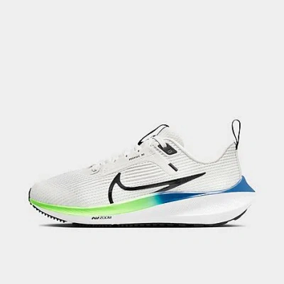 Shop Nike Big Kids' Zoom Air Pegasus 40 Running Shoes (1y-7y) In White