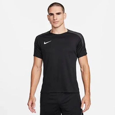 Nike Men's Strike Dri-fit Short-sleeve Soccer Top In Black/black/anthracite/white