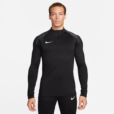 Nike Men's Strike Dri-fit Soccer 1/2-zip Drill Top In Black/anthracite/white