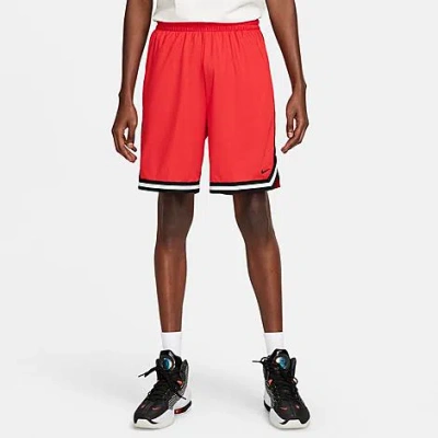 Shop Nike Men's Dna Dri-fit 8" Basketball Shorts In University Red/black/black