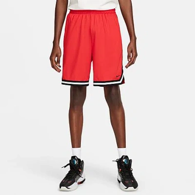 Nike Men's Dna Dri-fit 8" Basketball Shorts In University Red/black/black