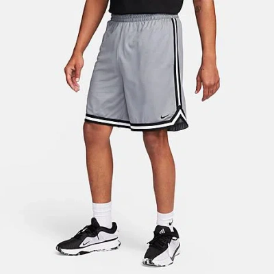 Shop Nike Men's Dna Dri-fit 8" Basketball Shorts In Cool Grey/black/black