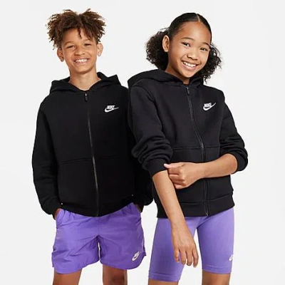 Shop Nike Kids' Sportswear Club Fleece Full-zip Hoodie In Multi