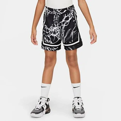 Shop Nike Girls' Culture Of Basketball Crossover Dri-fit Basketball Shorts In Black/white