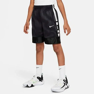 Shop Nike Boys' Dri-fit Elite 23 Basketball Shorts In Black/white
