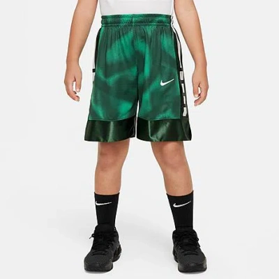 Shop Nike Boys' Dri-fit Elite 23 Basketball Shorts In Fir/white