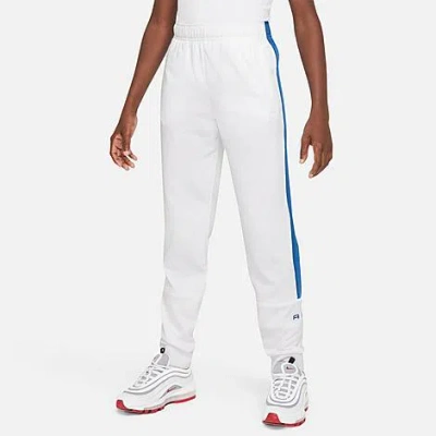 Shop Nike Boys' Air Jogger Pants In White/court Blue