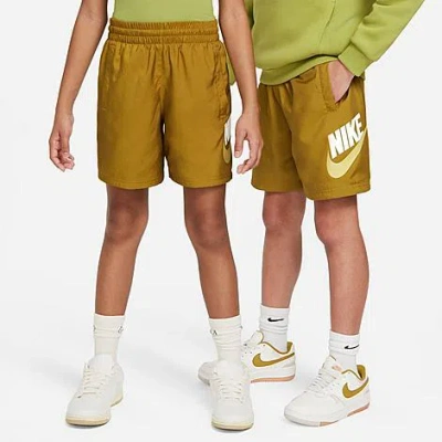 Shop Nike Kids' Woven Shorts In Brown