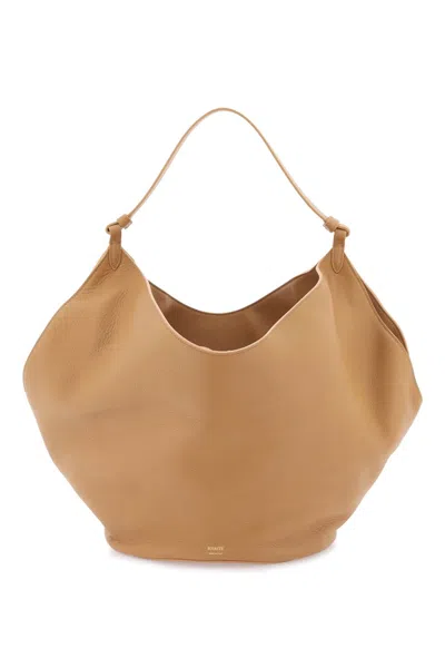 Shop Khaite Lotus Medium Bag In Brown