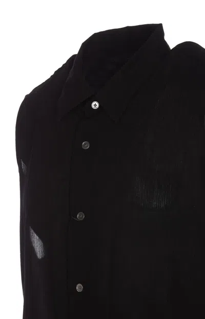 Shop Ami Alexandre Mattiussi Ami Alexandre Matiussi Shirts In Black