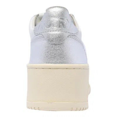 Shop Autry Sneakers In Silver