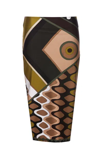 Shop Pucci Emilio  Skirts In Green