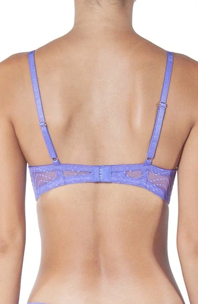 Shop Huit Eclantante Lace Underwire Bra In Purple