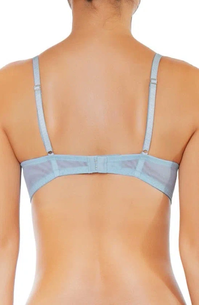 Shop Huit Joie Lace Underwire Bra In Sky Blue