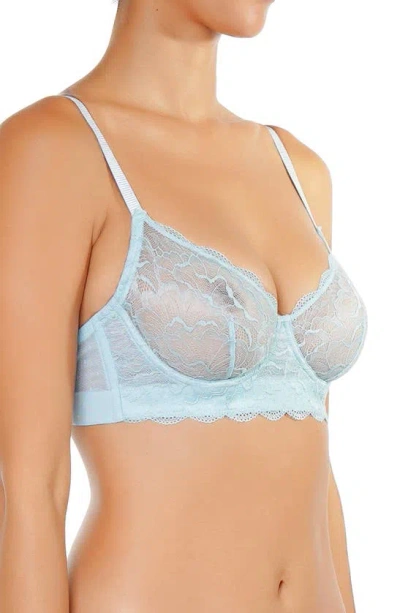 Shop Huit Joie Lace Underwire Bra In Sky Blue