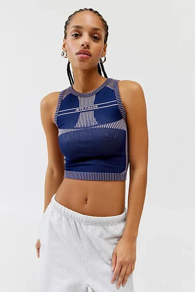 Shop Iets Frans . … Seamless Tank Top In Navy At Urban Outfitters