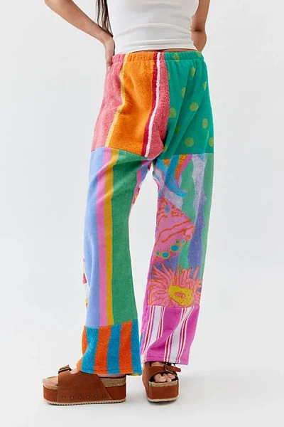 Shop Urban Renewal Remade Pieced Towel Pant In Assorted At Urban Outfitters