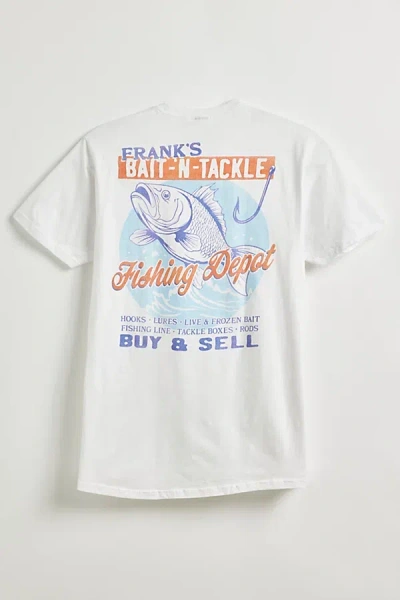 Shop Urban Outfitters Frank's Fishing Depot Tee In White, Men's At