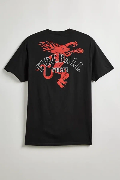 Shop Urban Outfitters Fireball Whisky Tee In Black, Men's At