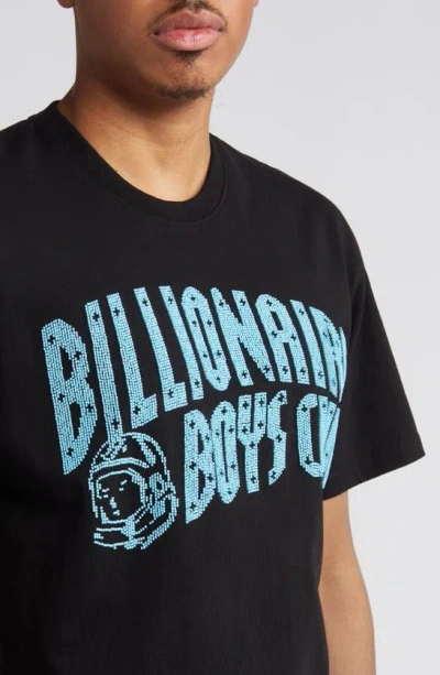 Shop Billionaire Boys Club Embellish Arch Logo Cotton Graphic T-shirt In Black