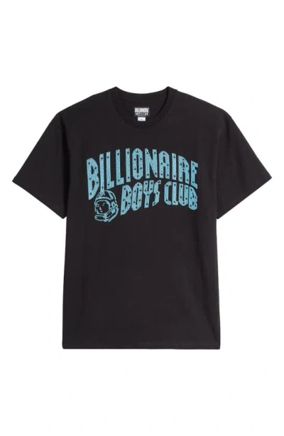 Shop Billionaire Boys Club Embellish Arch Logo Cotton Graphic T-shirt In Black