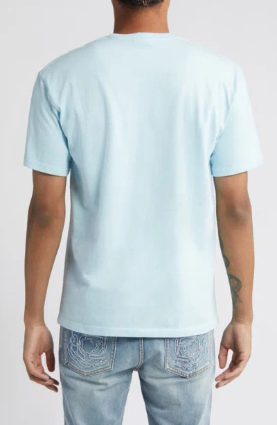 Shop Billionaire Boys Club Breakout Cotton Graphic T-shirt In Crystal Blue