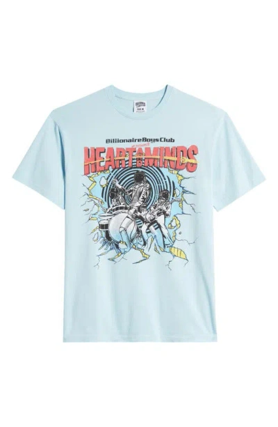 Shop Billionaire Boys Club Breakout Cotton Graphic T-shirt In Crystal Blue