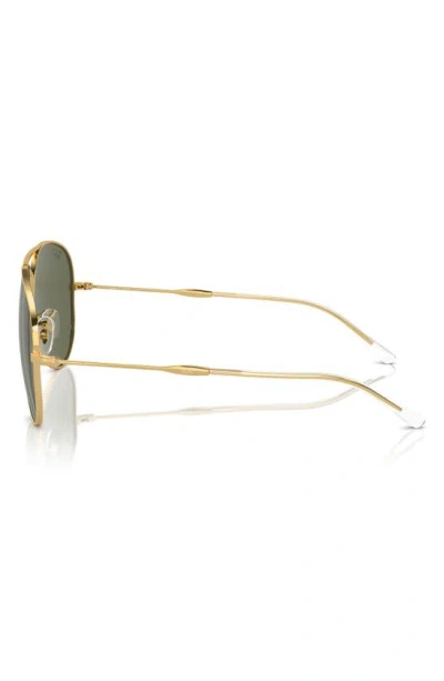Ray Ban Old Aviator 62mm Polarized Pilot Sunglasses In Gold Flash