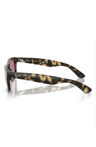 Ray Ban 55mm Polarized Square Wayfarer Sunglasses In Havana