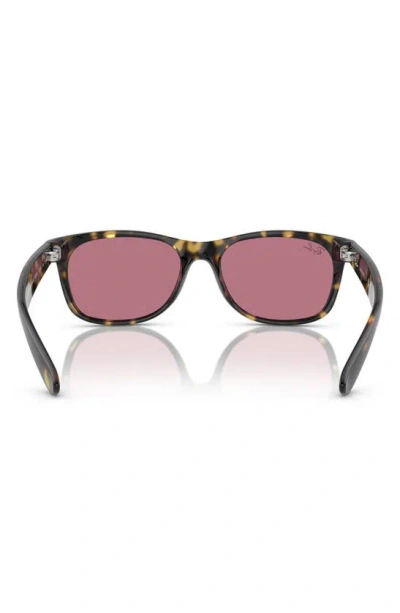 Ray Ban 55mm Polarized Square Wayfarer Sunglasses In Havana