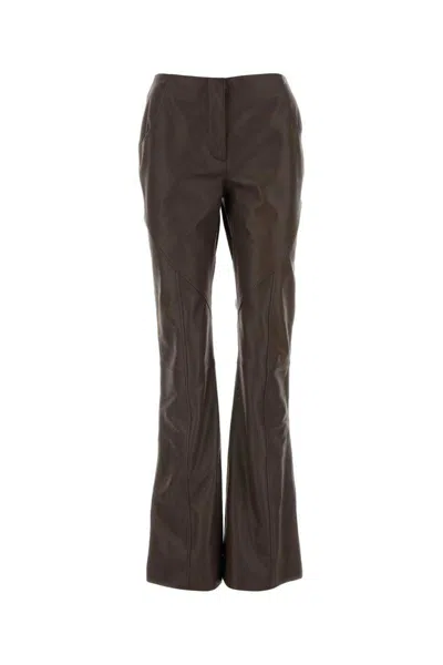 Shop Alberta Ferretti Pants In Brown