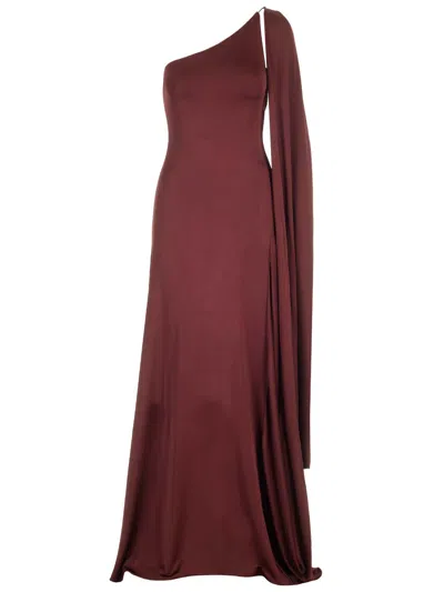 Shop Stella Mccartney One-shoulder Dress In Red