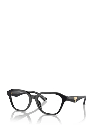 Shop Emporio Armani Eyeglasses In Shiny Black
