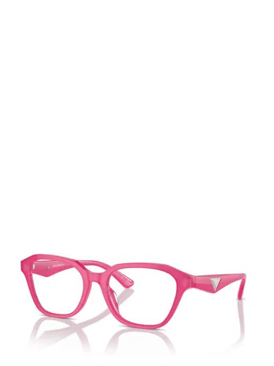 Shop Emporio Armani Eyeglasses In Shiny Opaline Fuchsia