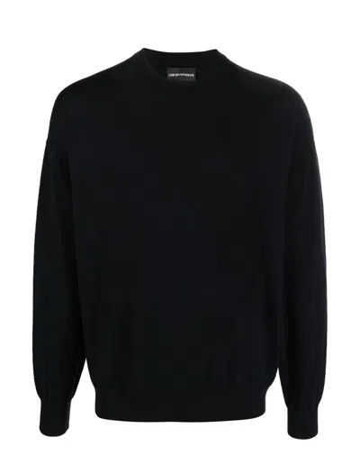 Shop Emporio Armani Sweaters In Eanavy 0920