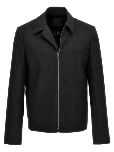 Givenchy Men Structured Blouson In Gray