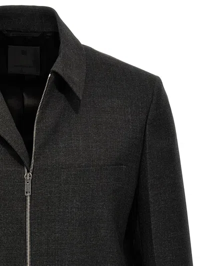 Givenchy Men Structured Blouson In Gray