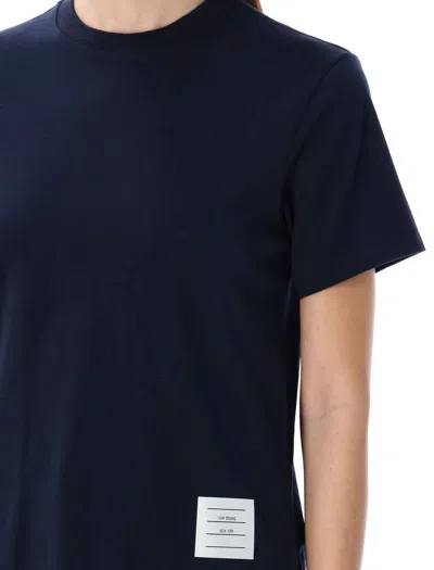 Shop Thom Browne Relaxed Fit T-shirt In Navy