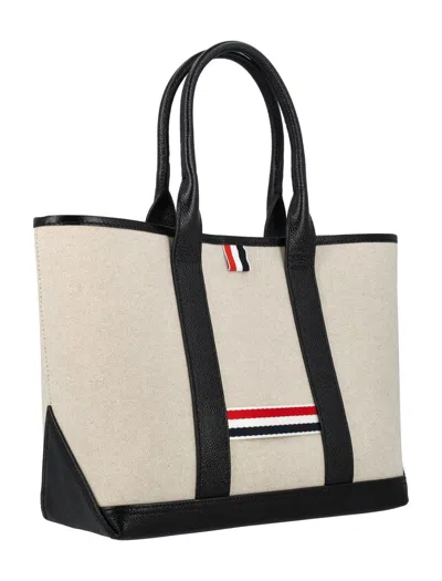 Shop Thom Browne Small Tool Tote In Black