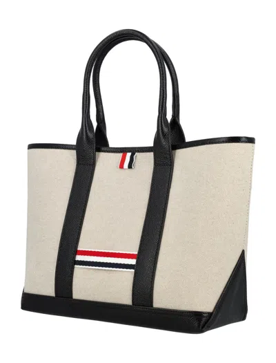 Shop Thom Browne Small Tool Tote In Black